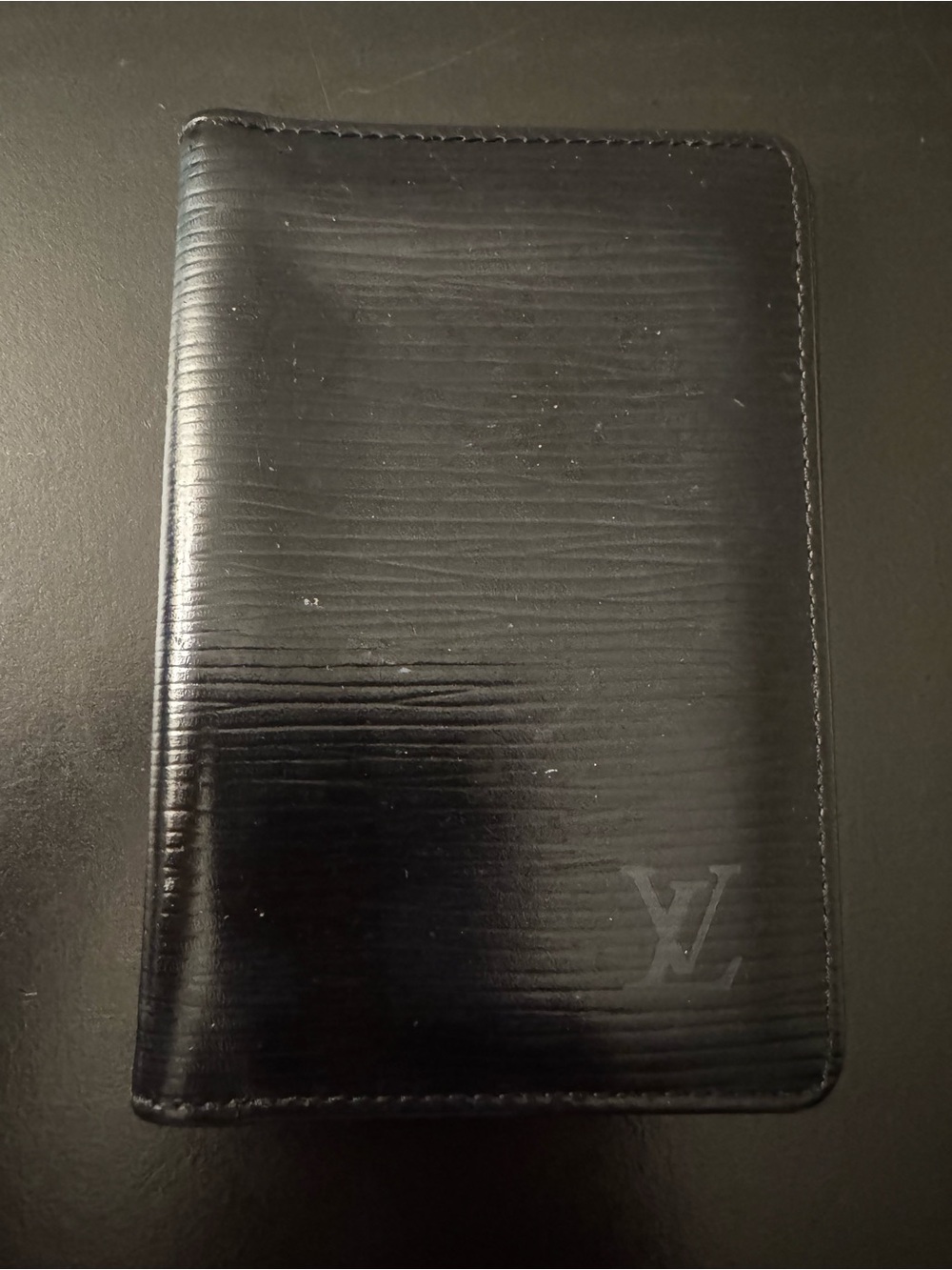 Louis Vuitton Black Epi Leather Passport/Card Holder
